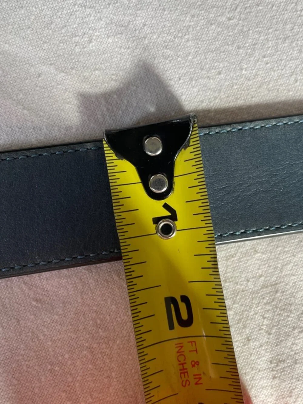Coach Reversible Black and Green Leather Belt with Silver Buckle